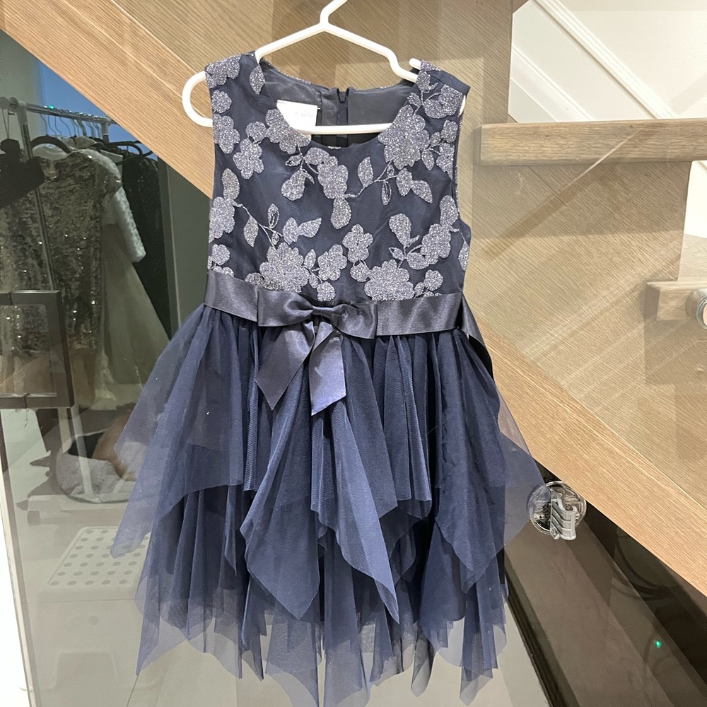 Iris & Ivy Midnight Blue Floral Dress
